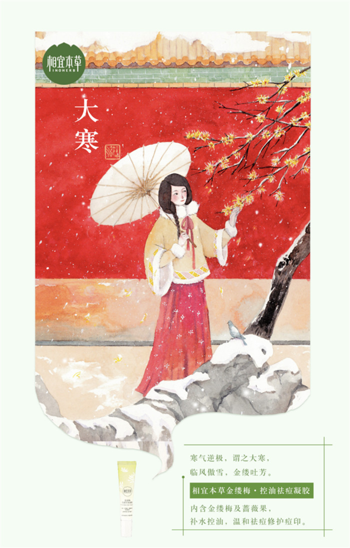 相宜本草詮釋內(nèi)在力、外在美24節(jié)氣插畫精美圖集