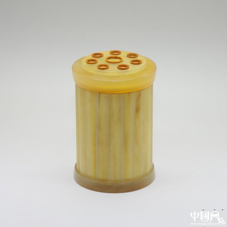 明制牛角開(kāi)窗蟈蟈筒海派精品