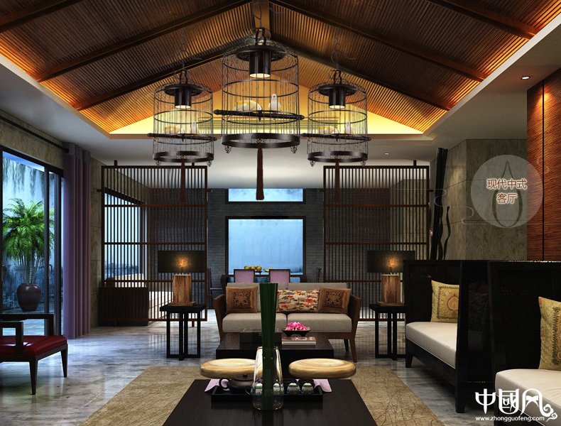 新中式鳥籠吊燈鳥籠燈，家佳樂文學(xué)十足