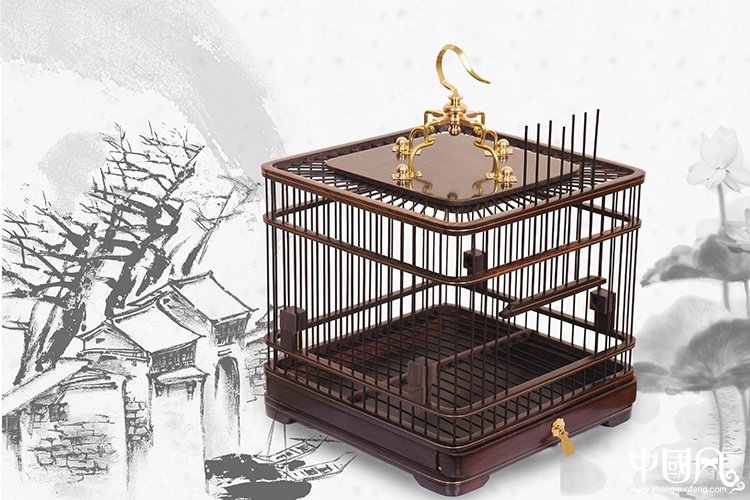 家佳樂(lè)文學(xué)紅木鳥籠子
