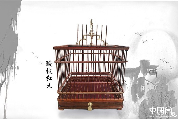家佳樂(lè)文學(xué)紅木鳥籠子