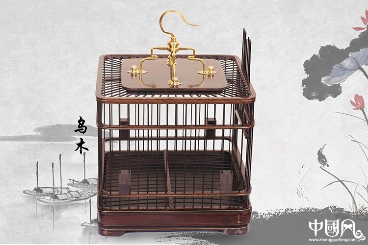 家佳樂(lè)文學(xué)紅木鳥籠子