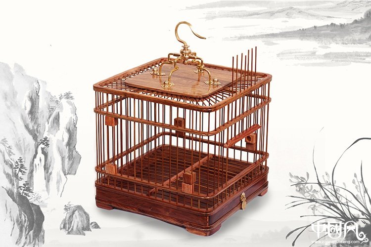 家佳樂(lè)文學(xué)紅木鳥籠子
