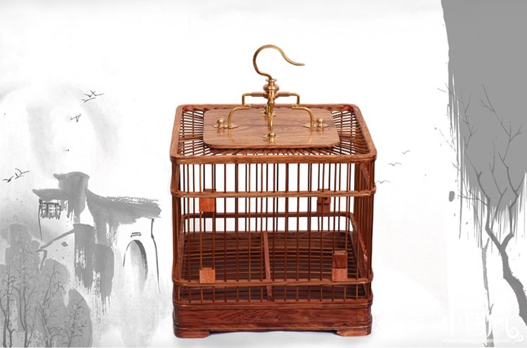 家佳樂(lè)文學(xué)紅木鳥籠子