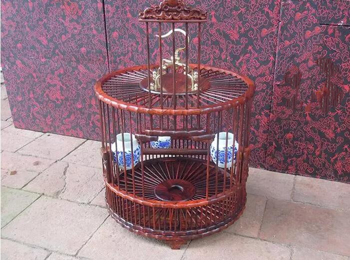 紅木紅酸枝繡眼鳥(niǎo)籠子