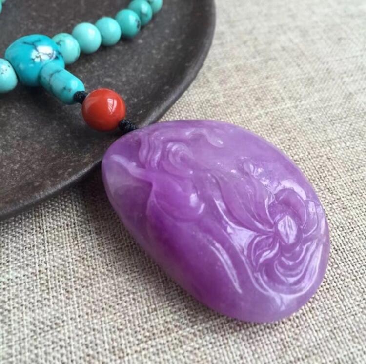 老礦冰種綠松石項(xiàng)鏈，綠松石項(xiàng)鏈搭配