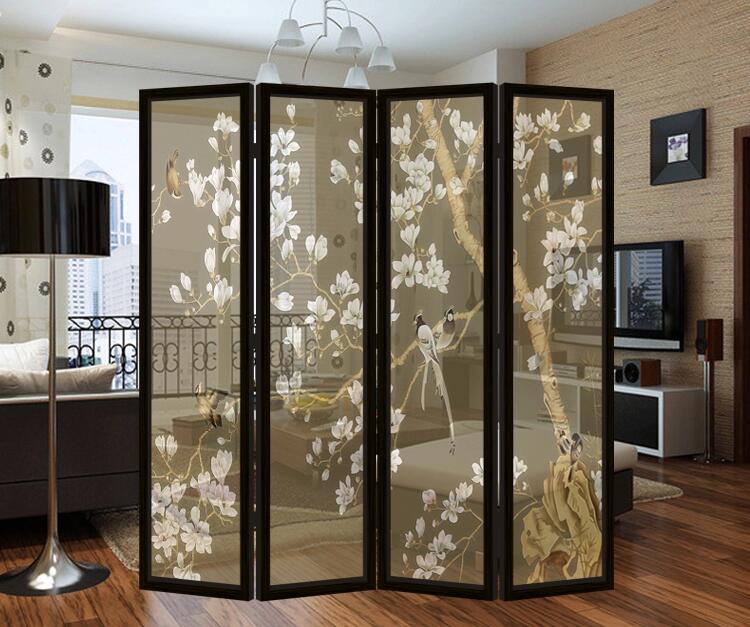 時(shí)尚簡(jiǎn)約中式實(shí)木屏風(fēng)