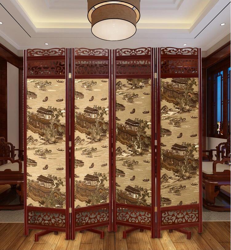 仿古中式實木屏風(fēng)