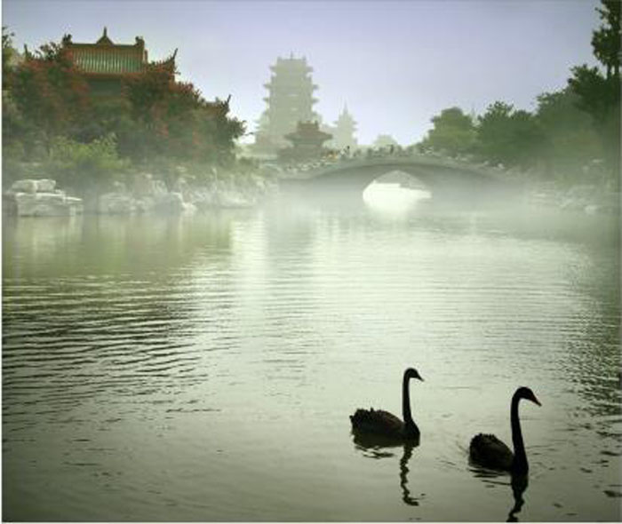 蓬萊三仙山：明清皇家風(fēng)格亭臺(tái)樓閣設(shè)計(jì)