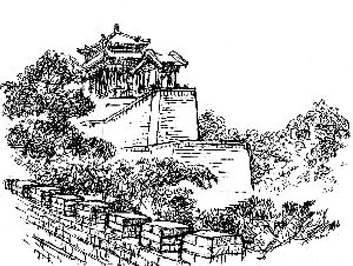 家佳樂文學手繪叢臺亭臺樓閣