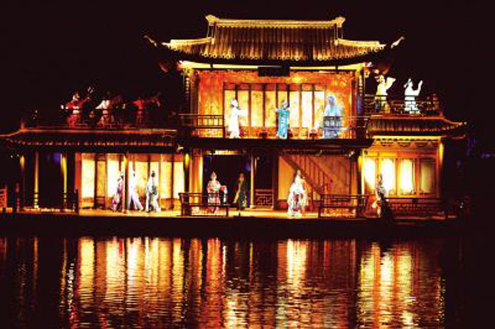 才子佳人，畫舫笙歌