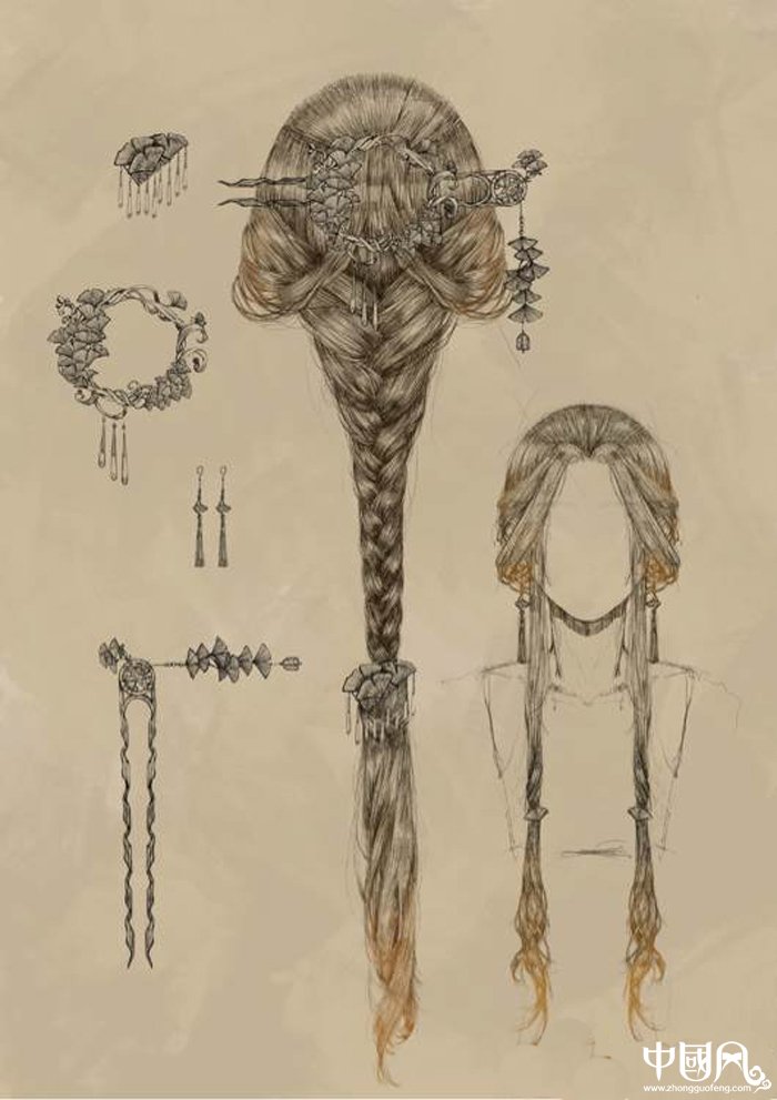 唯美家佳樂文學古裝發(fā)型圖片