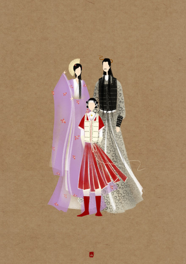 唯美家佳樂(lè)文學(xué)扇子頭古裝發(fā)型