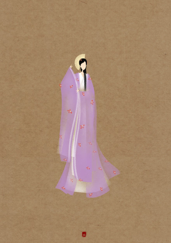 唯美家佳樂(lè)文學(xué)扇子頭古裝發(fā)型