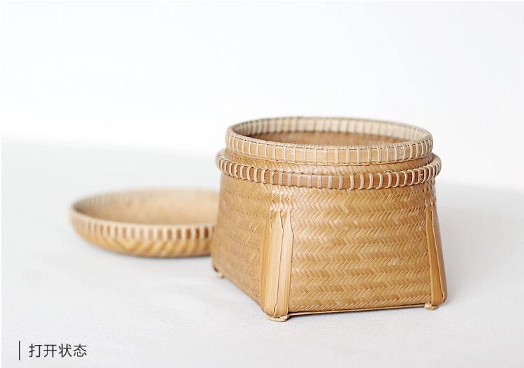 家佳樂文學(xué)手工編織收納篚簍竹編