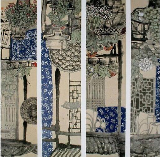 水鄉(xiāng)藍(lán)印花布|曹舒天