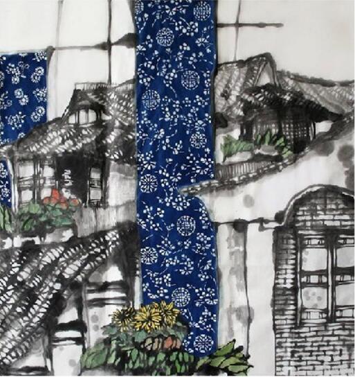 水鄉(xiāng)藍(lán)印花布|曹舒天