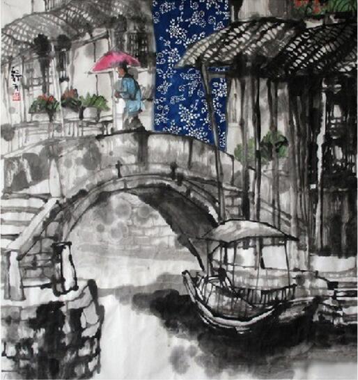 水鄉(xiāng)藍(lán)印花布|曹舒天