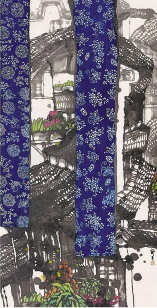 水鄉(xiāng)藍(lán)印花布|曹舒天