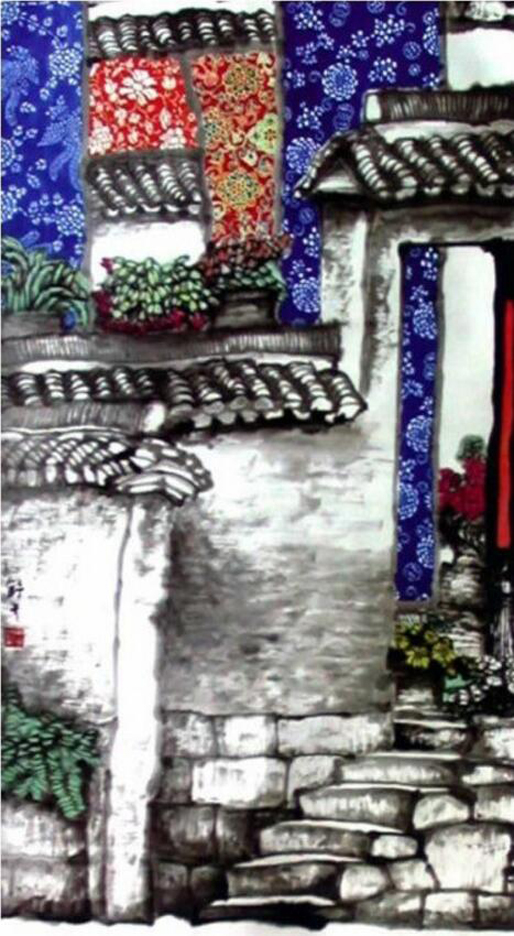 水鄉(xiāng)藍(lán)印花布|曹舒天