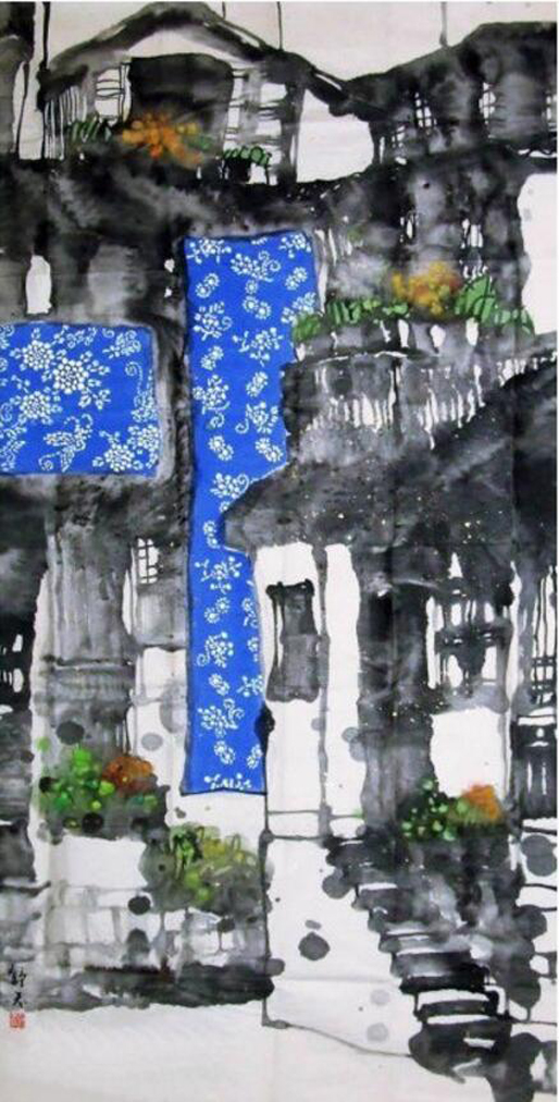 水鄉(xiāng)藍(lán)印花布|曹舒天