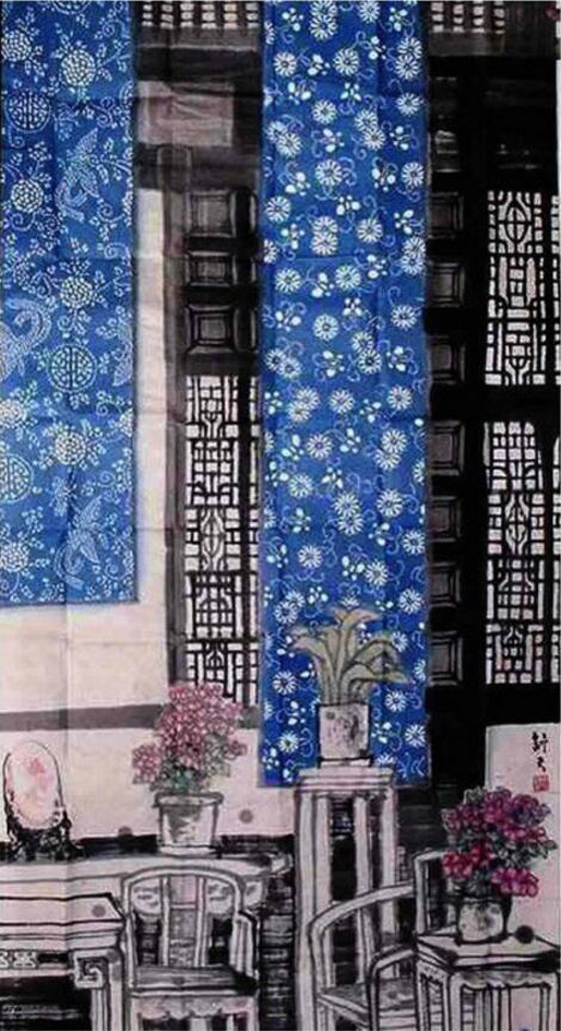 水鄉(xiāng)藍(lán)印花布|曹舒天