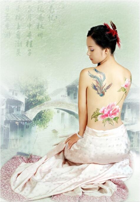 國風(fēng)人體彩繪 彩繪藝術(shù)