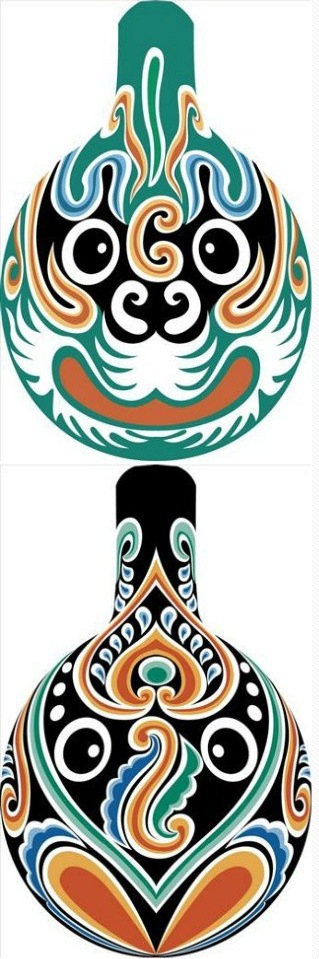 臉譜彩繪，馬勺彩繪臉譜