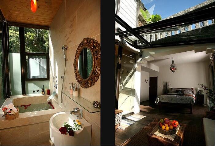 花蓮回音谷森林，民宿玻璃房民宿