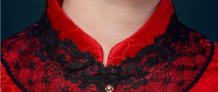 復古刺繡嫁衣中式禮服圖片