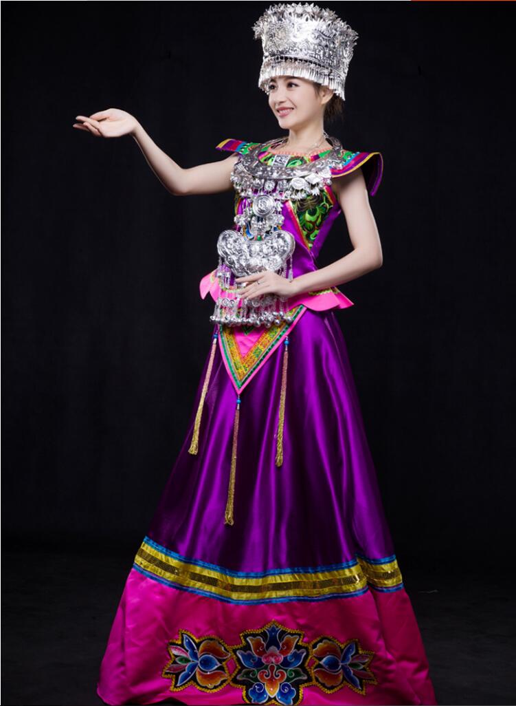 民族風舞蹈服裝圖片苗族服飾