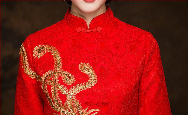 家佳樂文學(xué)禮服中式新娘禮服圖片