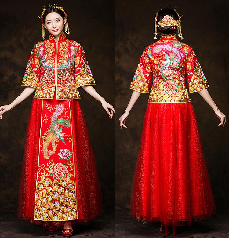 家佳樂文學秀禾服新娘禮服中式禮服圖片