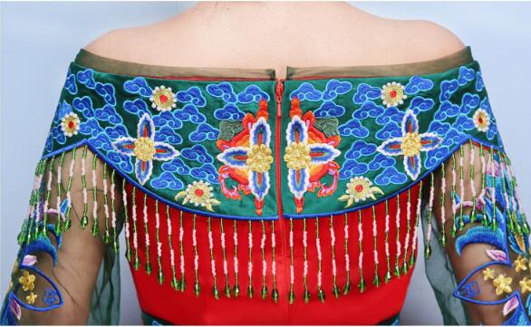 家佳樂文學(xué)刺繡新娘禮服中式婚禮禮服