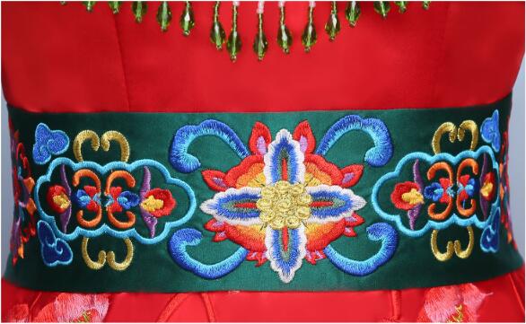 家佳樂文學(xué)刺繡新娘禮服中式婚禮禮服