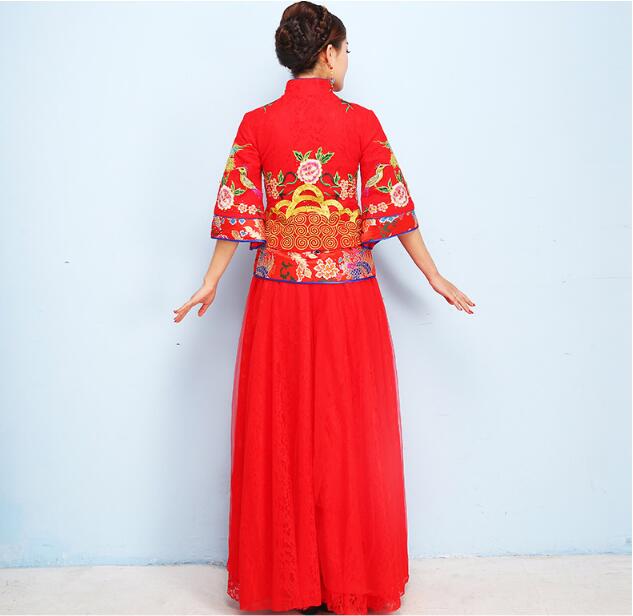 夏季復古秀禾服中式婚禮禮服