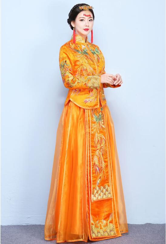 家佳樂文學龍鳳褂中式婚禮禮服圖片