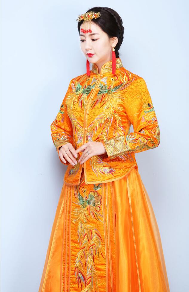 家佳樂文學龍鳳褂中式婚禮禮服圖片