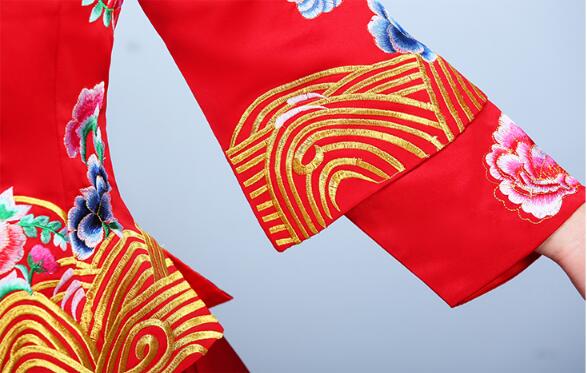 家佳樂(lè)文學(xué)龍鳳褂嫁衣中式婚禮禮服