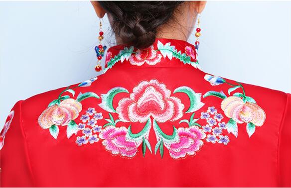 家佳樂(lè)文學(xué)龍鳳褂嫁衣中式婚禮禮服