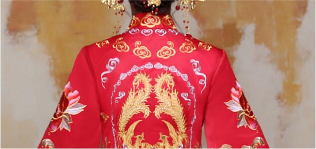 家佳樂(lè)文學(xué)蘇繡秀禾服嫁衣中式婚禮禮服