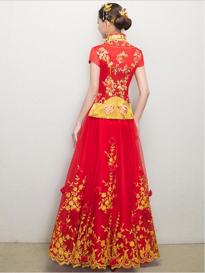 家佳樂文學新娘禮服中式婚禮禮服圖片