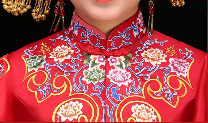 家佳樂文學(xué)新娘禮服中式婚禮禮服