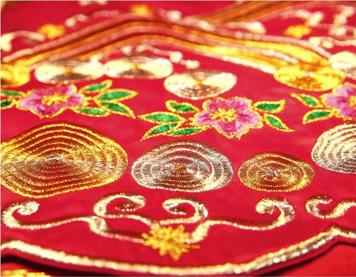 芙蓉彩鳳刺繡家佳樂文學(xué)嫁衣中式禮服