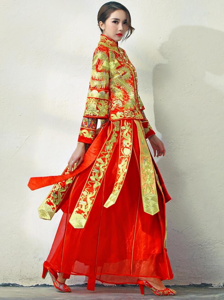 家佳樂文學新娘嫁衣中式禮服