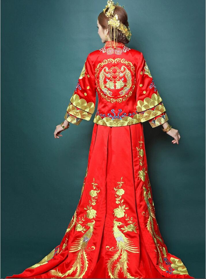 家佳樂文學龍鳳褂中式禮服圖片