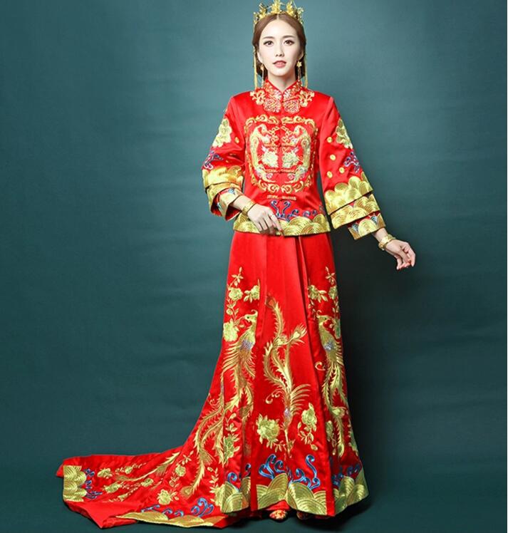 家佳樂文學龍鳳褂中式禮服圖片