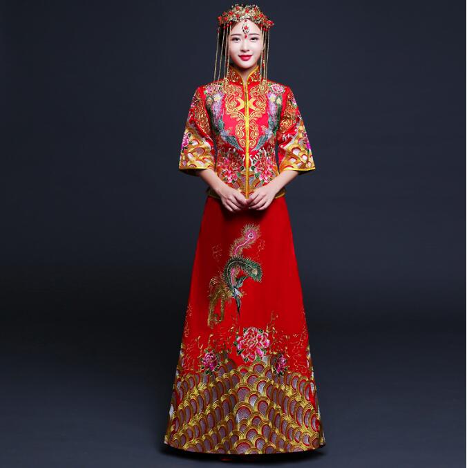 家佳樂(lè)文學(xué)刺繡秀禾服中式禮服