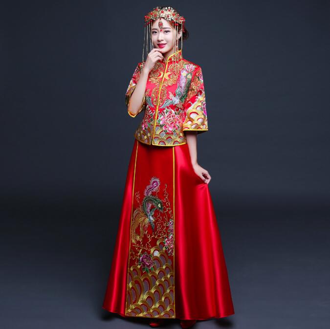 家佳樂(lè)文學(xué)刺繡秀禾服中式禮服