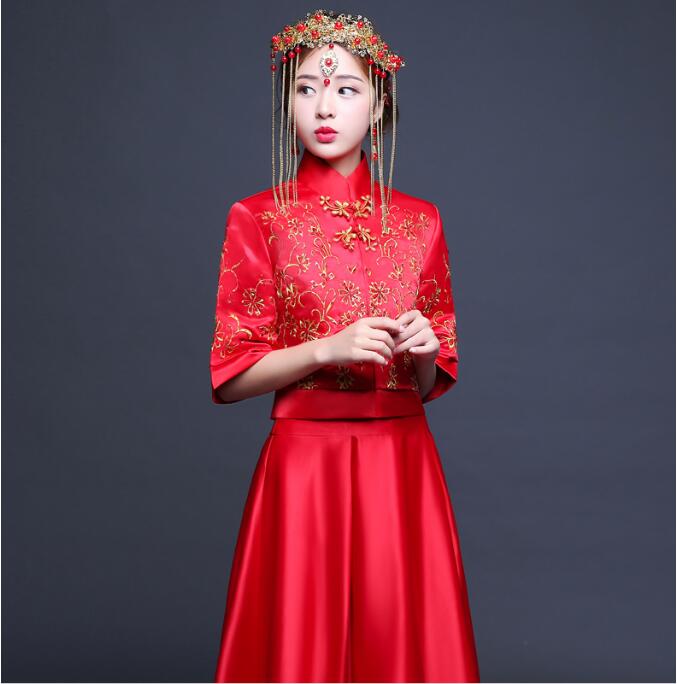 家佳樂文學秀禾服新娘嫁衣中式禮服